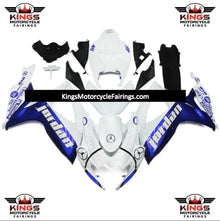 Blue and White Jordan Fairing Kit for a 2006 & 2007 Suzuki GSX-R750 motorcycle from KingsMotorcycleairings.com