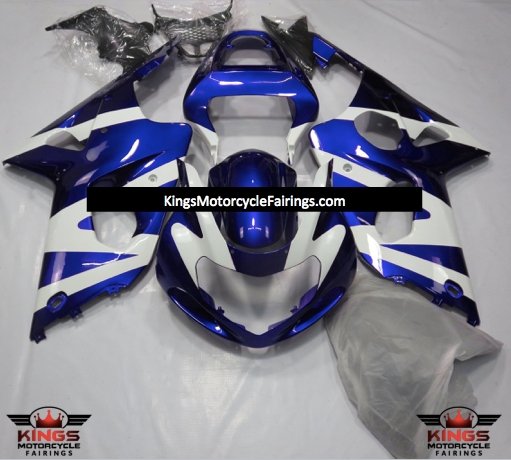 Suzuki GSXR1000 (2000-2002) Blue & White Fairings