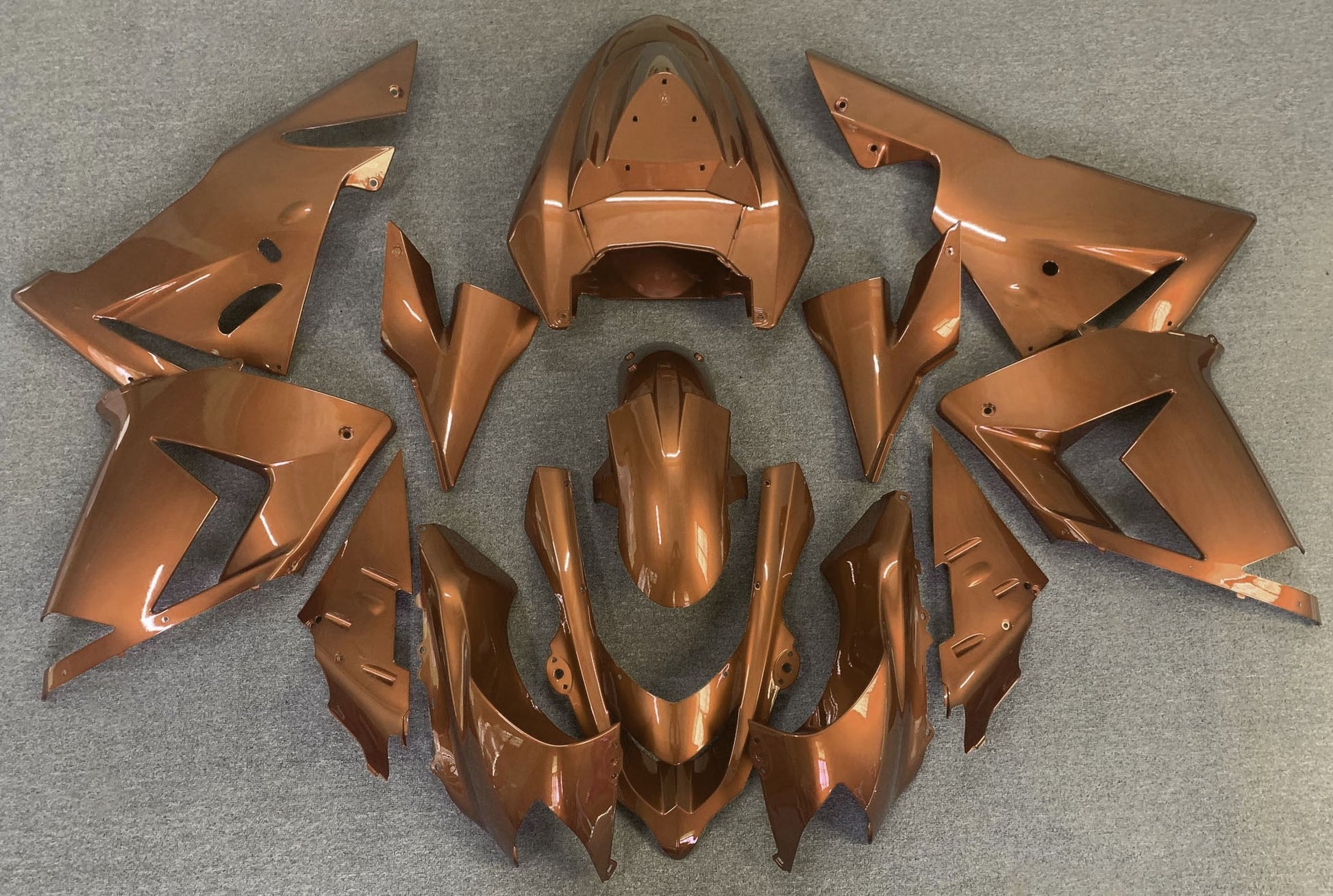 Bronze Fairing Kit for a 2004 & 2005 Kawasaki ZX-10R motorcycle