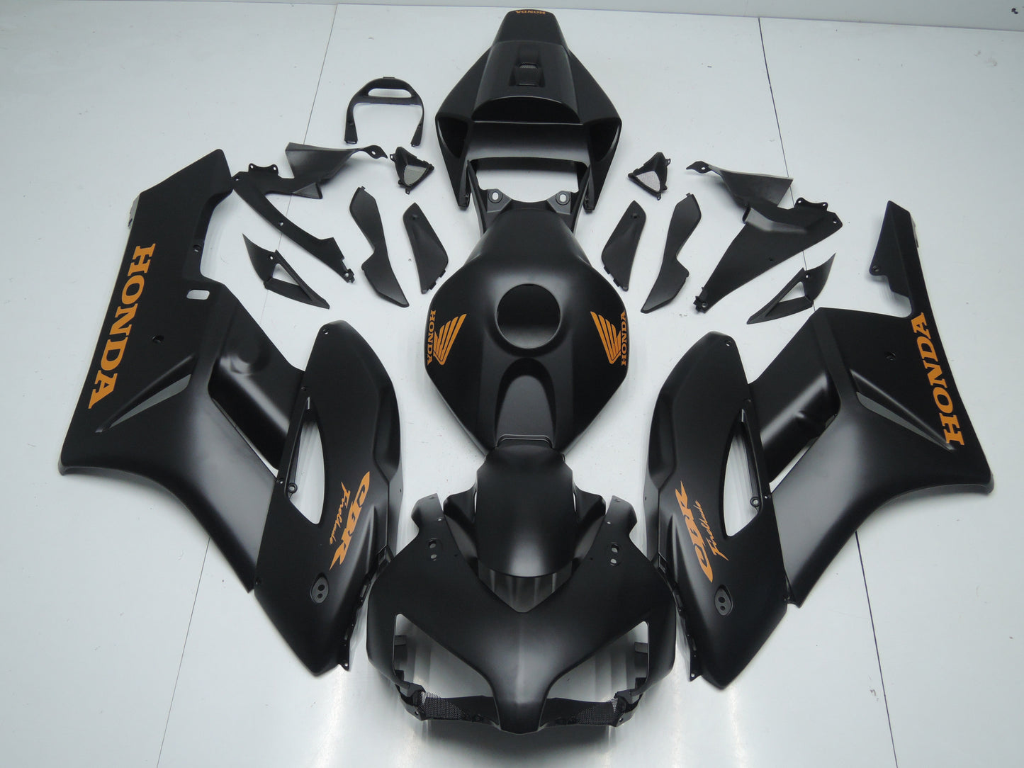 Honda CBR1000RR (2004-2005) Matte Black & Matte Orange Fairings