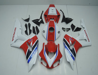 Red, White, Blue and Dark Blue HRC Fairing Kit for a 2006 & 2007 Honda CBR1000RR motorcycle.