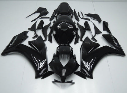 Black and Silver Fairing Kit for a 2012, 2013, 2014, 2015 & 2016 Honda CBR1000RR motorcycle
