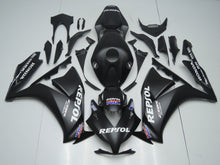 Matte Black and White Repsol HRC Fairing Kit for a 2012, 2013, 2014, 2015 & 2016 Honda CBR1000RR motorcycle