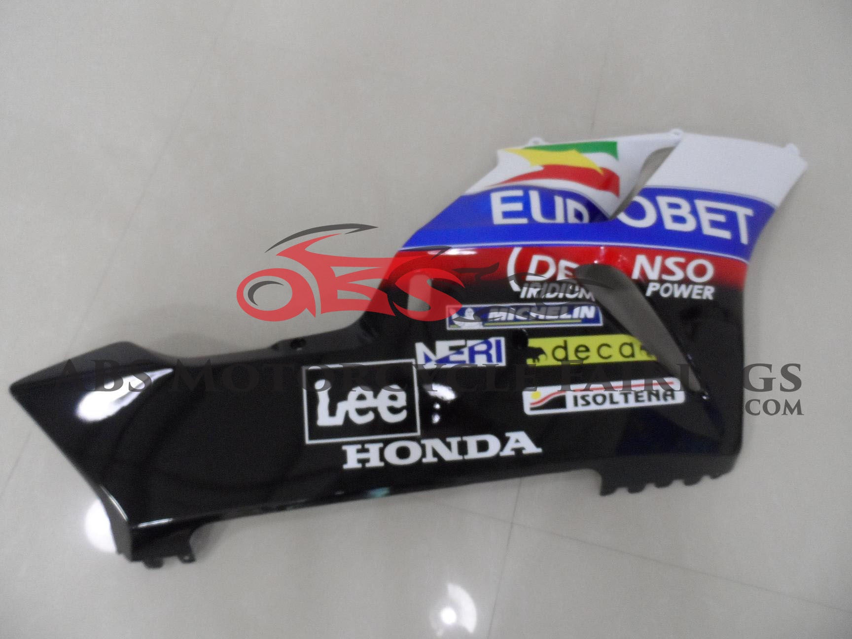Black and White Lee Fairing Kit for a 2004 & 2005 Honda CBR1000RR motorcycle