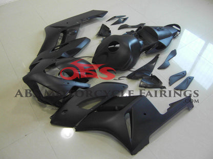 Matte Black Fairing Kit for a 2004 and 2005 Honda CBR1000RR motorcycle