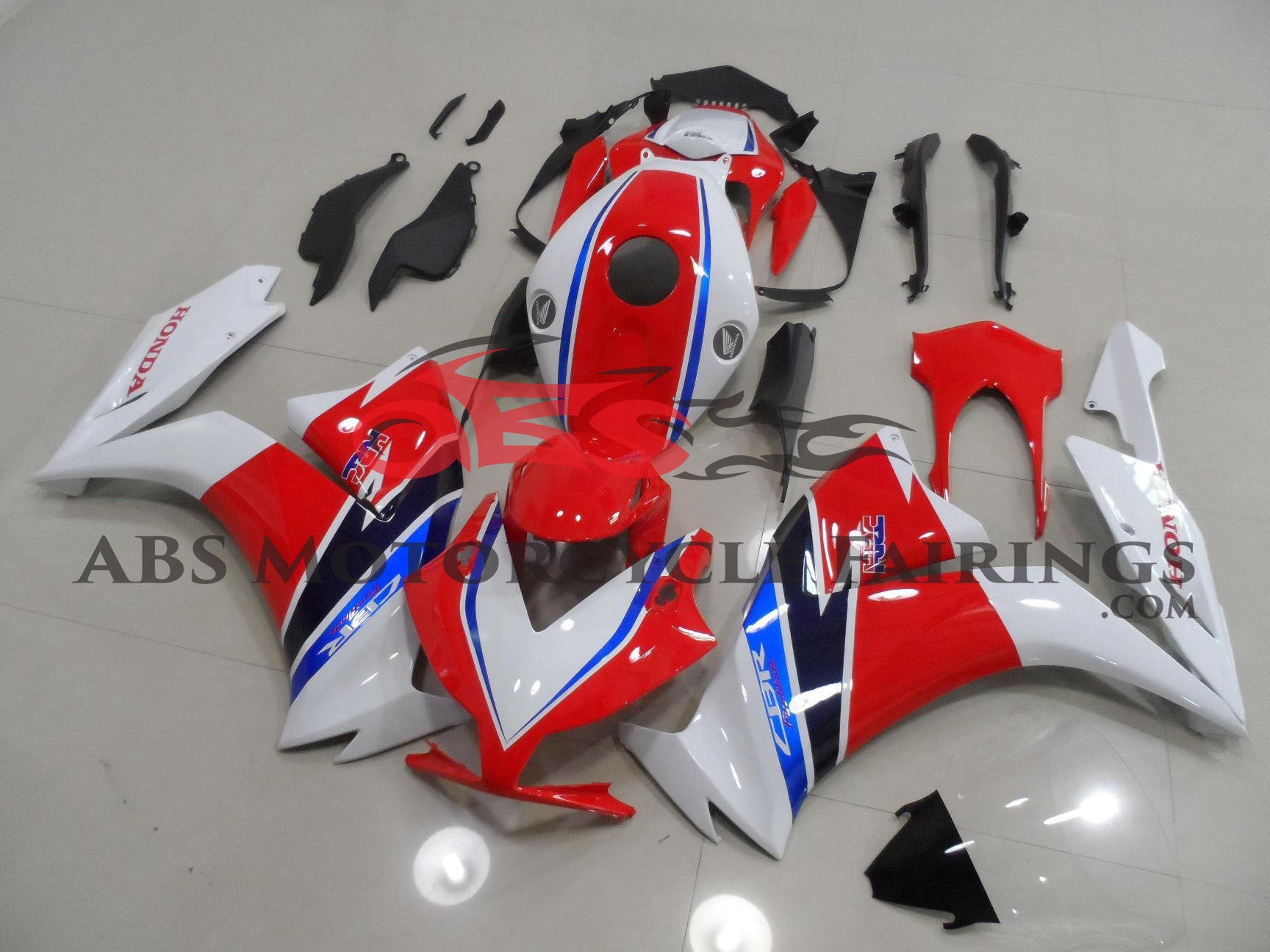 Red, White and Blue HRC Fairing Kit for a 2012, 2013, 2014, 2015 & 2016 Honda CBR1000RR motorcycle