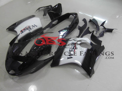 Black and White West Fairing Kit for a 1996, 1997, 1998, 1999, 2000, 2001, 2002, 2003, 2004, 2005, 2006 & 2007 Honda CBR1100XX Super Blackbird motorcycle