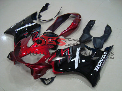 Honda CBR600F4i (2004-2007) Black & Candy Apple Red Fairings