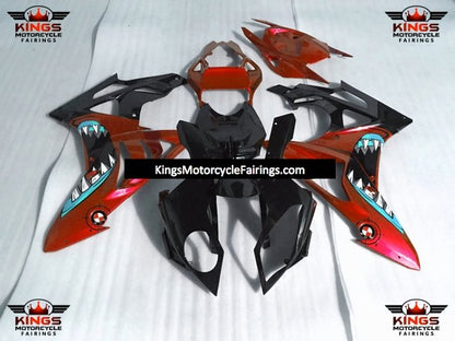 BMW S1000RR (2015-2016) Candy Red & Black Shark Fairings