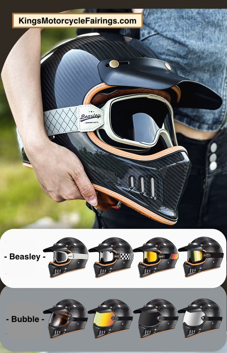 Shop Carbon Fiber 3K Motorcycle Helmet at KingsMotorcycleFairings.com