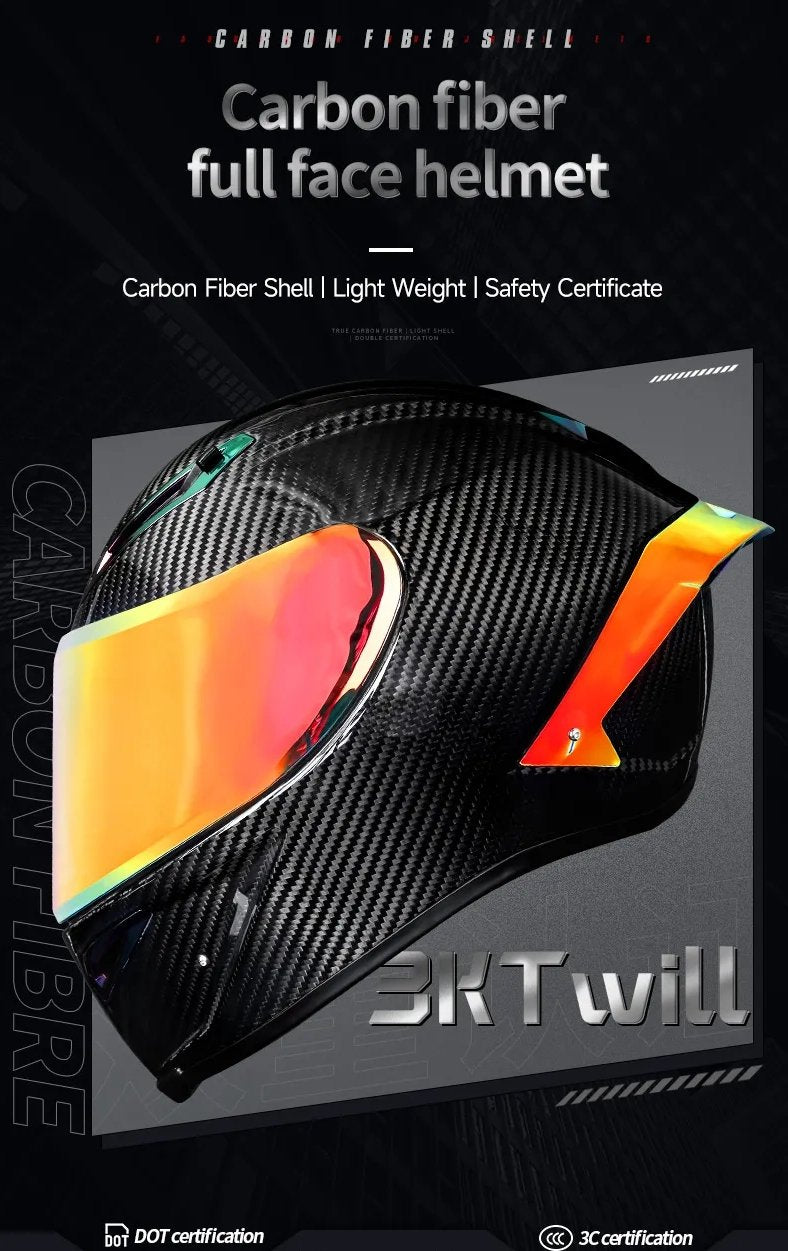 Carbon Fiber Motorcycle Helmets at KingsMotorcycleFairings.com