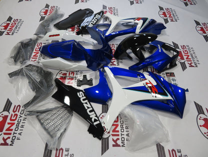 Suzuki GSXR1000 (2007-2008) Blue, White & Black Fairings