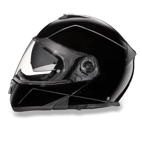 KINGS GLOSS BLACK GLIDE MOTORCYCLE HELMET - MG1A