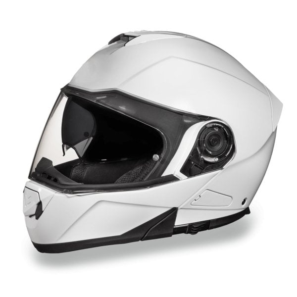 KINGS GLOSS WHITE GLIDE MOTORCYCLE HELMET - MG1C