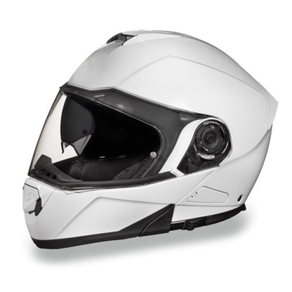 KINGS GLOSS WHITE GLIDE MOTORCYCLE HELMET - MG1C