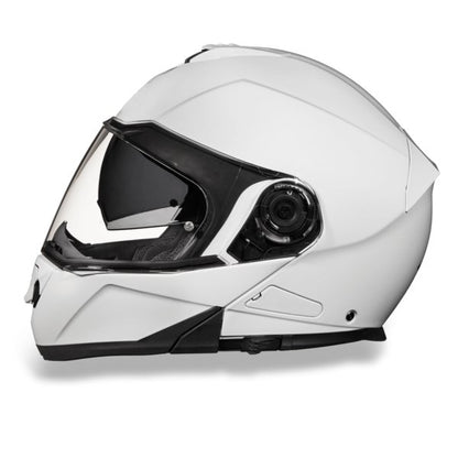 KINGS GLOSS WHITE GLIDE MOTORCYCLE HELMET - MG1C
