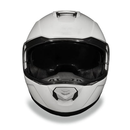 KINGS GLOSS WHITE GLIDE MOTORCYCLE HELMET - MG1C