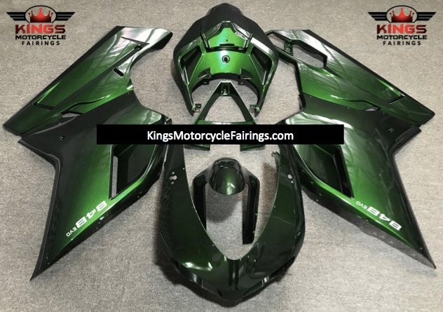 Ducati 848 Fairings (2007-2014) Green at KingsMotorcycleFairings.com