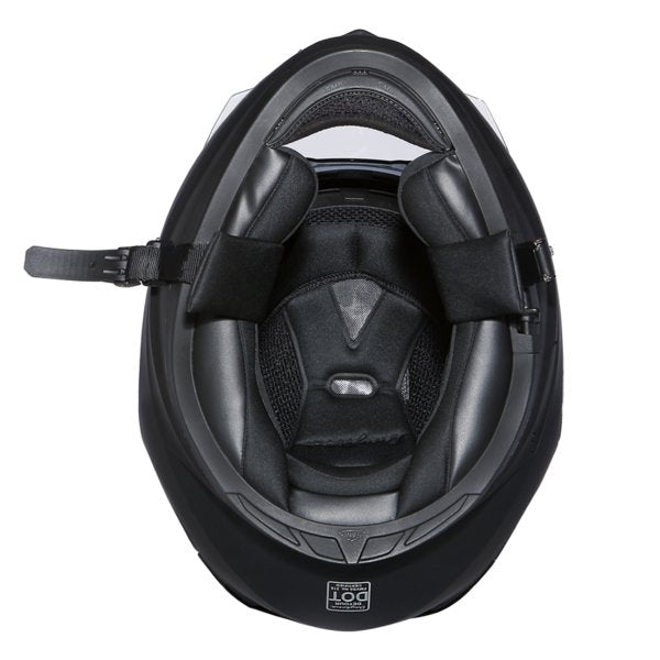 KINGS DOT GLOSS BLACK DAYTONA DETOUR MOTORCYCLE HELMET - DE1A