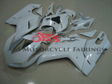 White Fairing Kit for a 2007, 2008, 2009, 2010, 2011, 2012, 2013 & 2014 Ducati 848 motorcycle