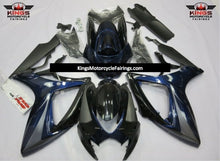 Suzuki GSXR600 (2006-2007) Dark Blue, Gray & Black Fairings