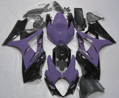 Suzuki GSXR1000 (2007-2008) Purple, Black & Silver Fairings