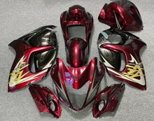 Dark Red, Black and Gold Fairing Kit for a 2008, 2009, 2010, 2011, 2012, 2013, 2014, 2015, 2016, 2017, 2018 & 2019 Suzuki GSX-R1300 Hayabusa motorcycle