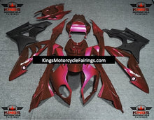 Dark Red and Matte Black Fairing Kit for a 2009, 2010, 2011, 2012, 2013 and 2014 BMW S1000RR motorcycle