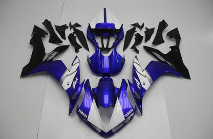 Blue, White, Silver and Black Fairing Kit for a 2004, 2005 & 2006 Yamaha YZF-R1 motorcycle