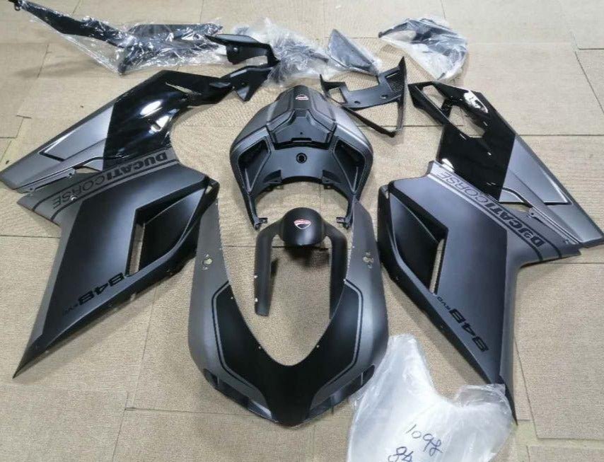 Ducati 1098 Fairing Pieces (2007-2014) Matte Black, Gray at KingsMotorcycleFairings.com