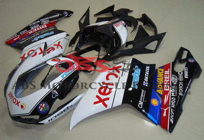 Ducati 1098 Fairings (2007-2012) Black, White Xerox from KingsMotorcycleFairings.com
