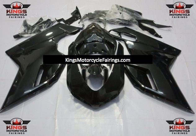 Ducati 848 Fairing Kit (2007-2014) All Black at KingsMotorcycleFairings.com