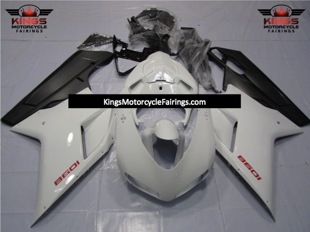 Ducati 848 Fairing Pieces (2007-2014) White, Red, Matte Black at KingsMotorcycleFairings.com