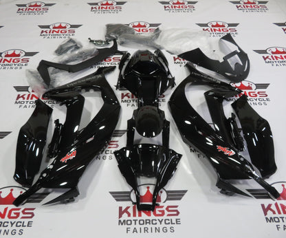 Fairing kit for a Kawasaki Ninja ZX10R (2011-2015) Black, Red & Silver at KingsMotorcycleFairings.com