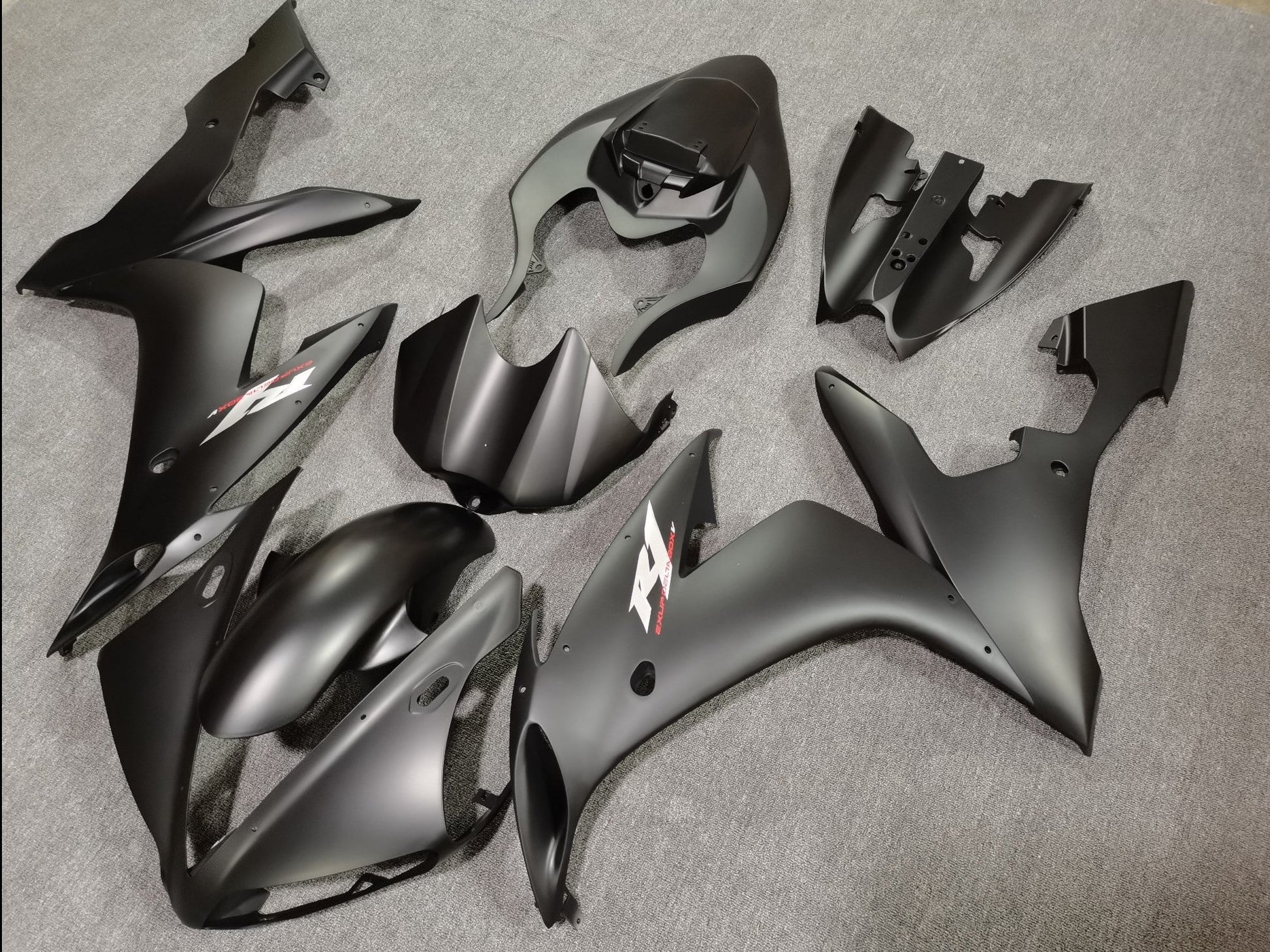 Matte Black Fairing Kit for a 2004, 2005 & 2006 Yamaha YZF-R1 motorcycle