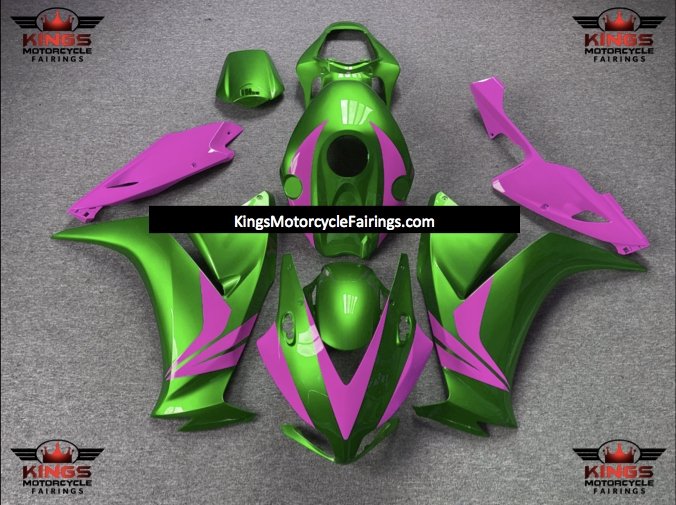 Green and Pink Fairing Kit for a 2012, 2013, 2014, 2015 & 2016 Honda CBR1000RR motorcycle
