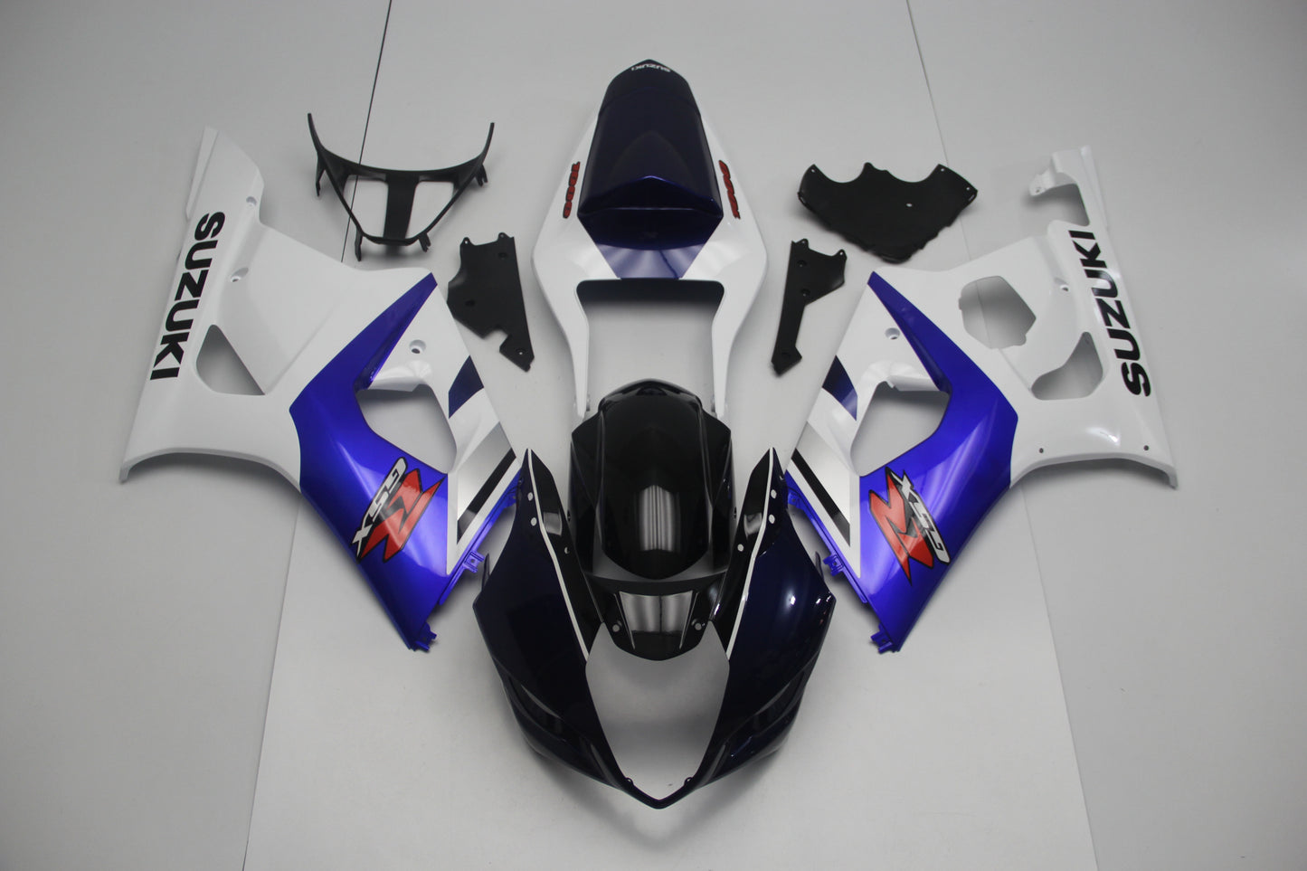 Suzuki GSXR1000 (2003-2004) White, Dark Blue, Black, Red & Blue Fairings