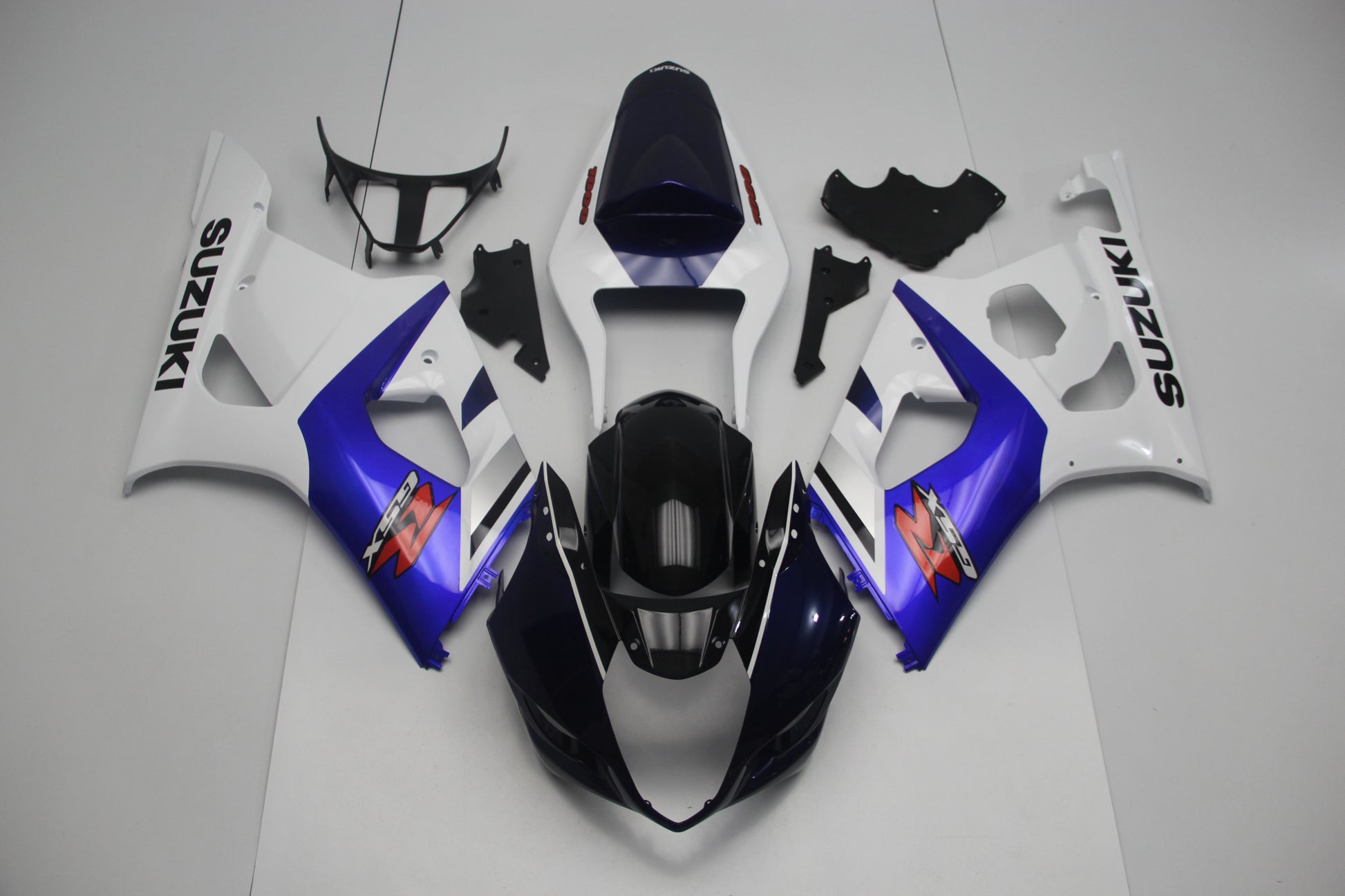 Suzuki GSXR1000 (2003-2004) White, Dark Blue, Black, Red & Blue Fairings