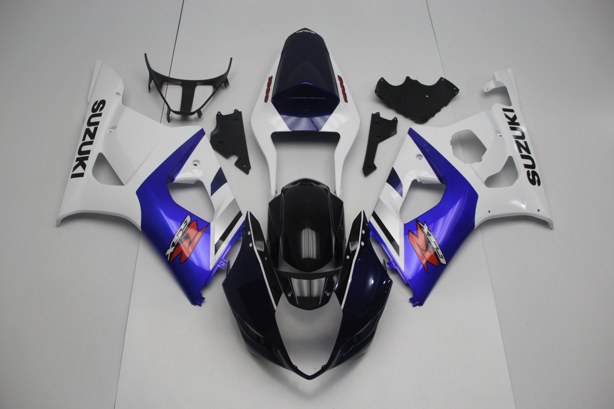 Suzuki GSXR1000 (2003-2004) White, Dark Blue, Black, Red & Blue Fairings