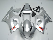 Silver and Black Fairing Kit for a 2003 & 2004 Suzuki GSX-R1000 motorcycle