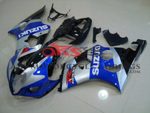 Blue, Silver and Black Fairing Kit for a 2003 & 2004 Suzuki GSX-R1000 motorcycle