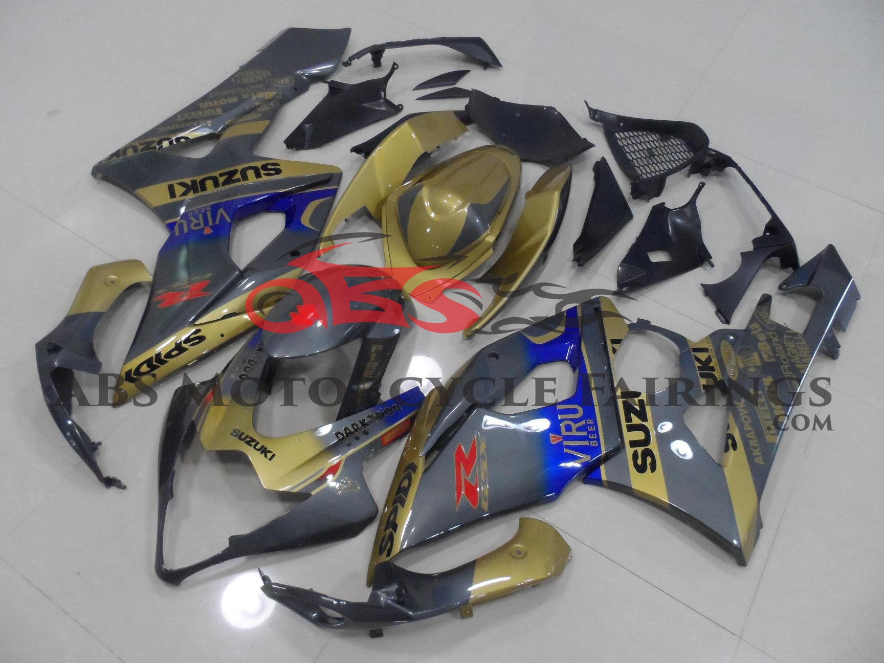 Suzuki GSXR1000 (2005-2006) Gold & Gray Viru Fairings