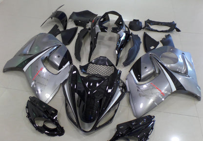 Suzuki GSXR1300 Hayabusa (2008-2019) Black, Silver & Chrome Fairings