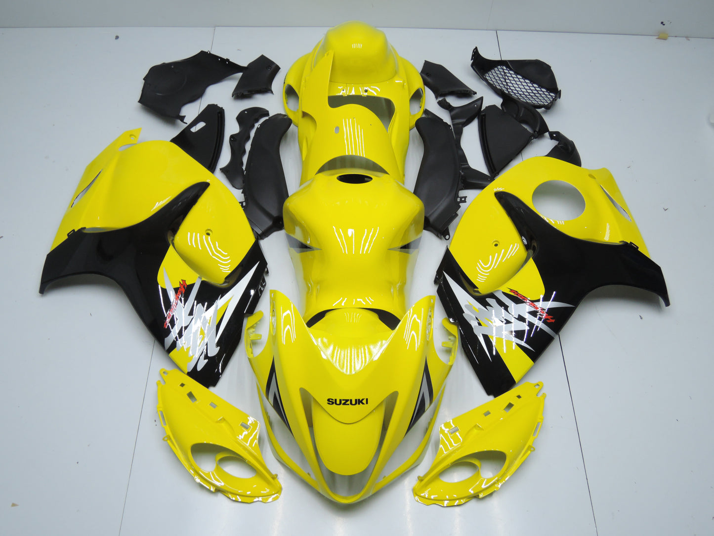 Suzuki GSXR1300 Hayabusa (2008-2019) Yellow, Black, Silver, White & Red Fairings