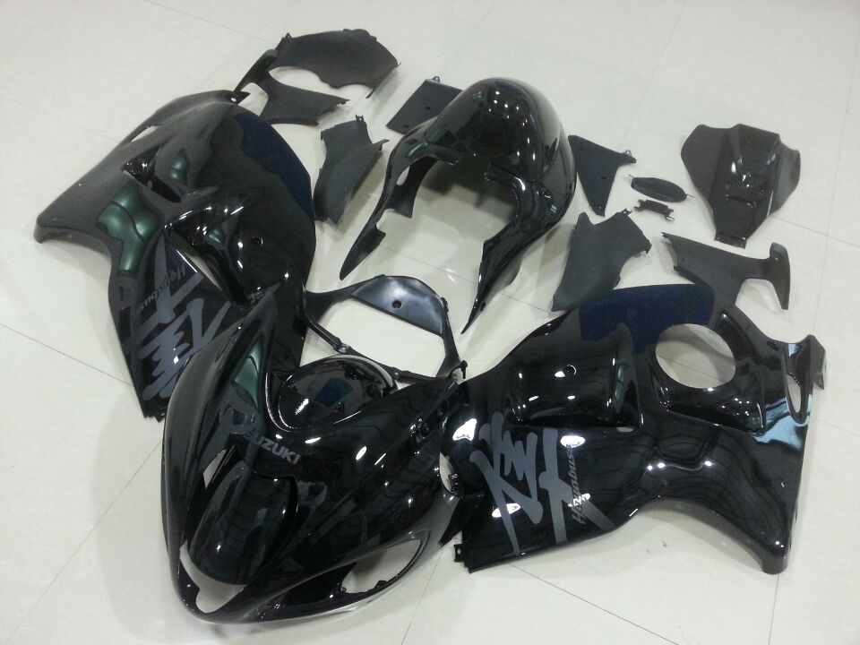 Suzuki GSX1300R Hayabusa Fairings (1999-2007) Black, Gray at KingsMotorcycleFairings.com