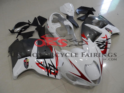Suzuki GSXR1300 Hayabusa (1999-2007) White, Gray & Candy Apple Red Fairings