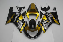 Gold, Black and Silver Fairing Kit for a 2000, 2001, 2002 & 2003 Suzuki GSX-R750 motorcycle