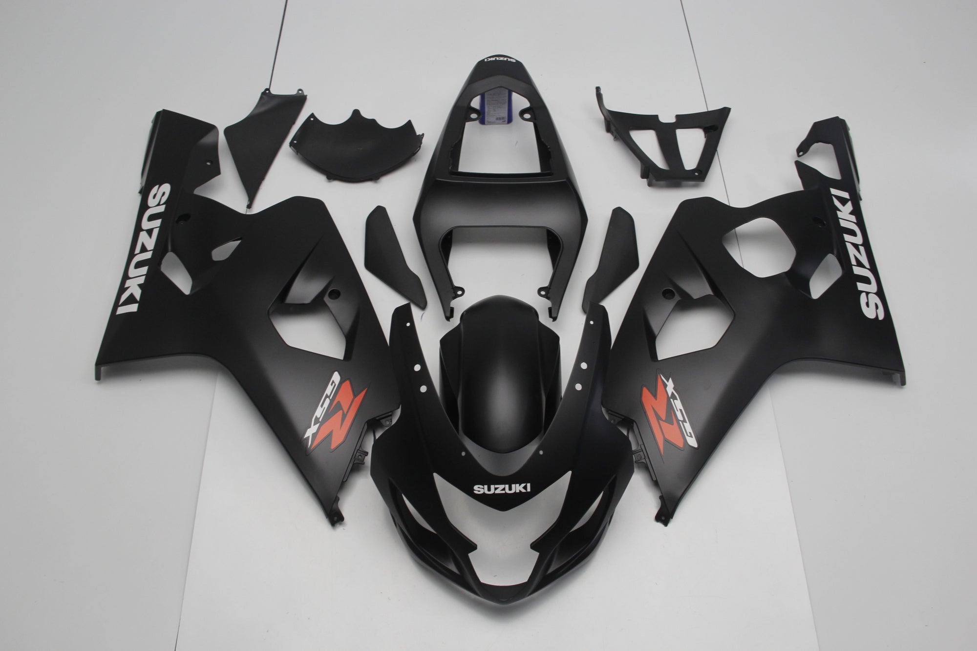 Suzuki GSXR600 (2004-2005) Matte Black, White & Red Fairings