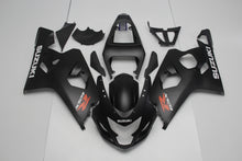 Matte Black, White and Red Fairing Kit for a 2004 & 2005 Suzuki GSX-R600 motorcycle