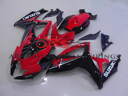 Suzuki GSXR600 (2006-2007) Red & Black Fairings